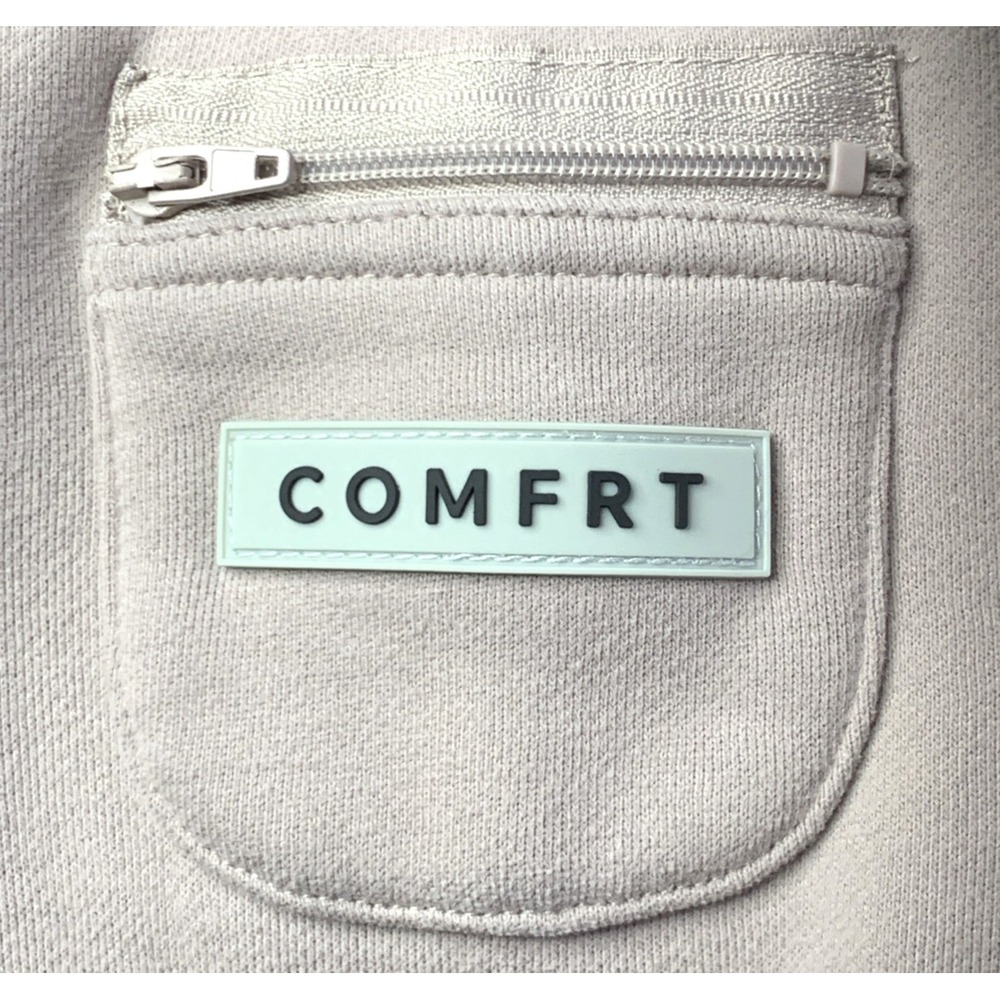 Comfrt Hoodie Womens Size Medium Travel Essentials Hoodie Pockets Travel Stone - Picture 9 of 10